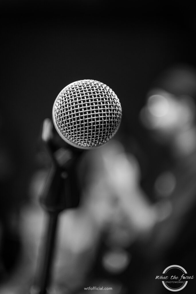 Open mic at rock n' roll pad
